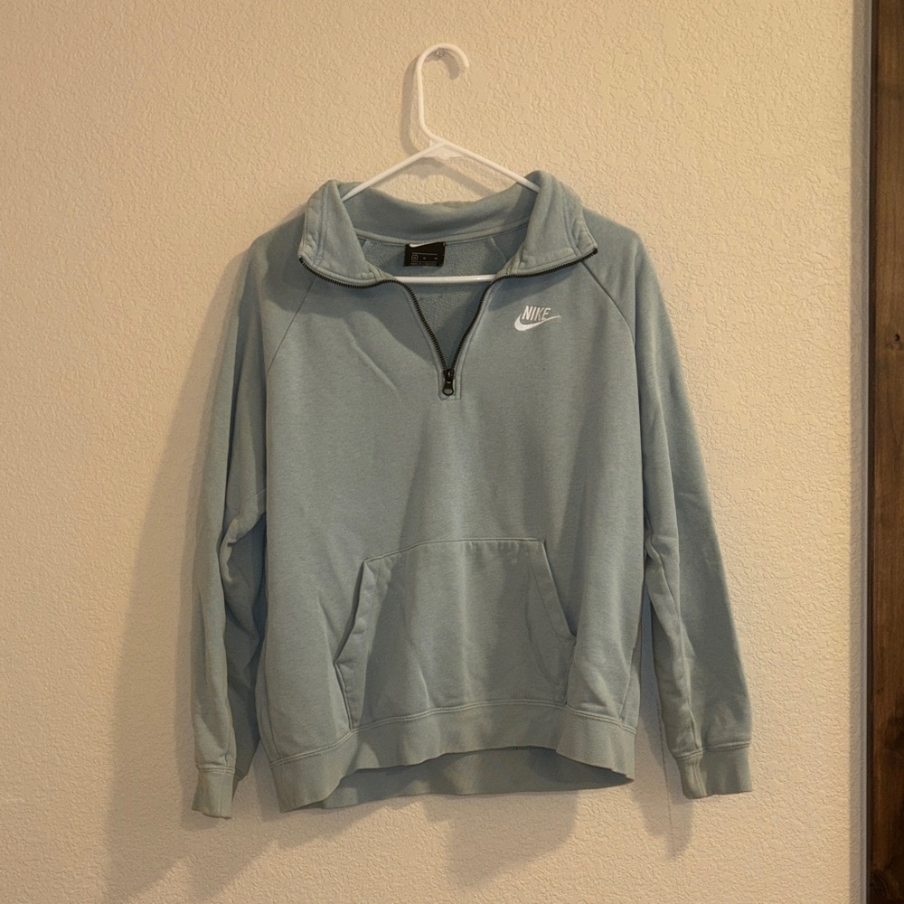 Nike Women’s Light Blue Quarter Zip